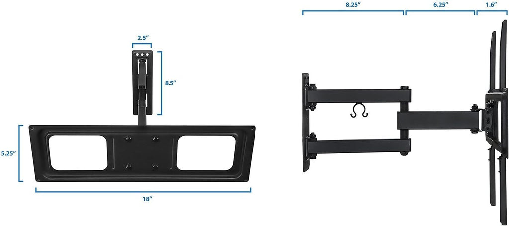 Full Motion Swivel Tilting Articulating TV Wall Mount for 26-55 Inch Black R42612