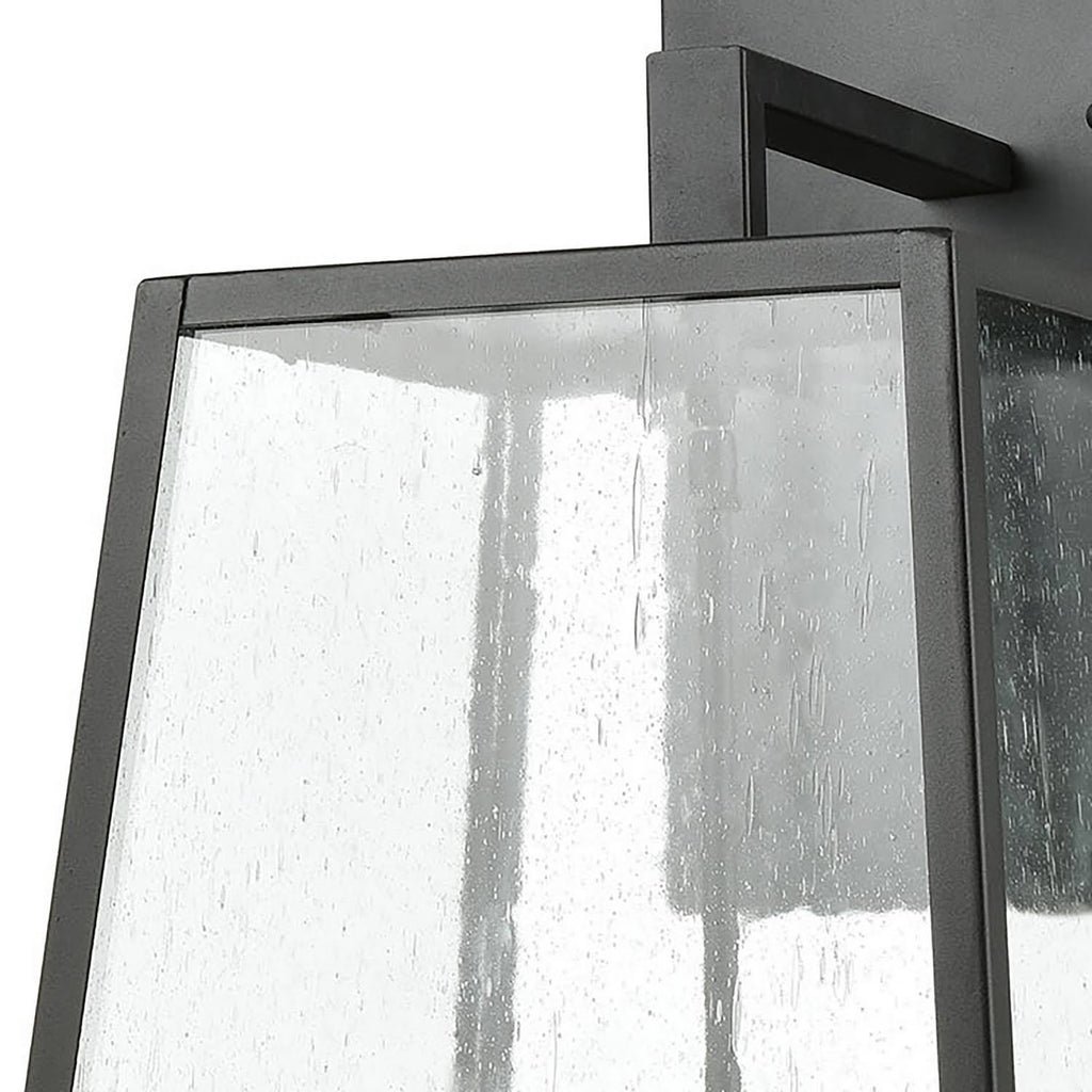 4-Light Charcoal Sconce with Seedy Glass M45207