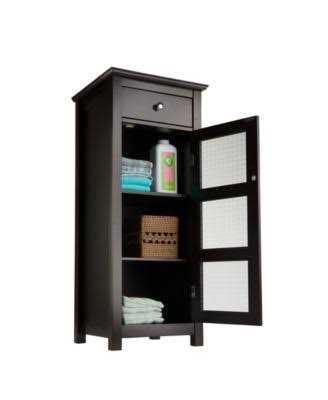 Espresso 1 Door 1 Drawer Floor Cabinet T135348