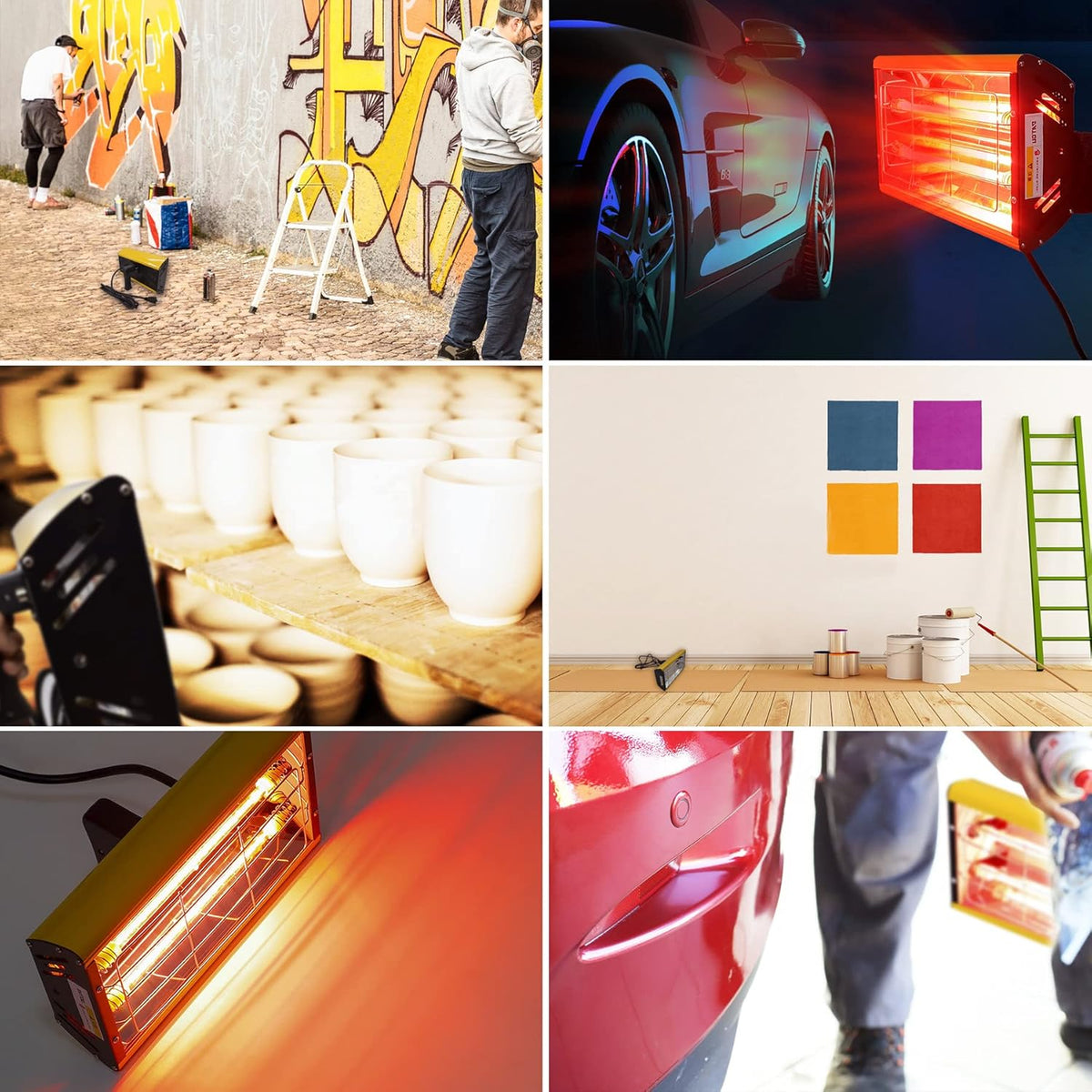 2000W Short Wave Infrared Paint Curing Lamp W36935