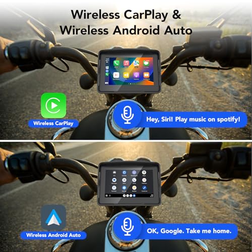 5" Motorcycle GPS Navigation System with Touchscreen J601035