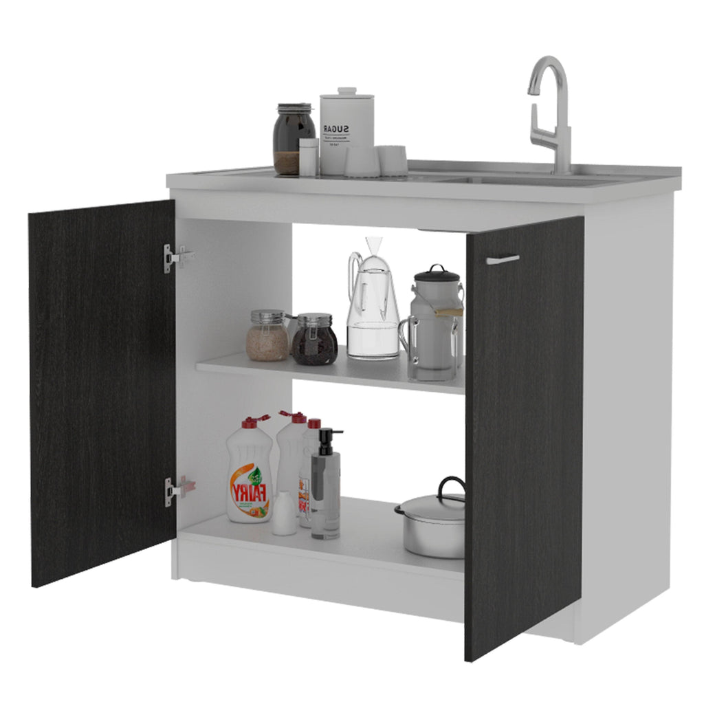 Espresso Utility Sink Cabinet W1865