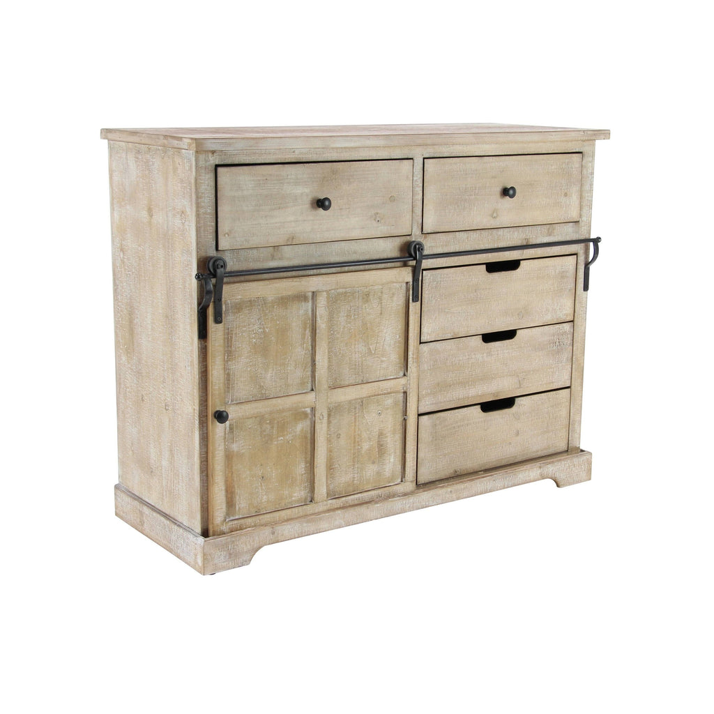 Brown Wood Farmhouse Cabinet O92435