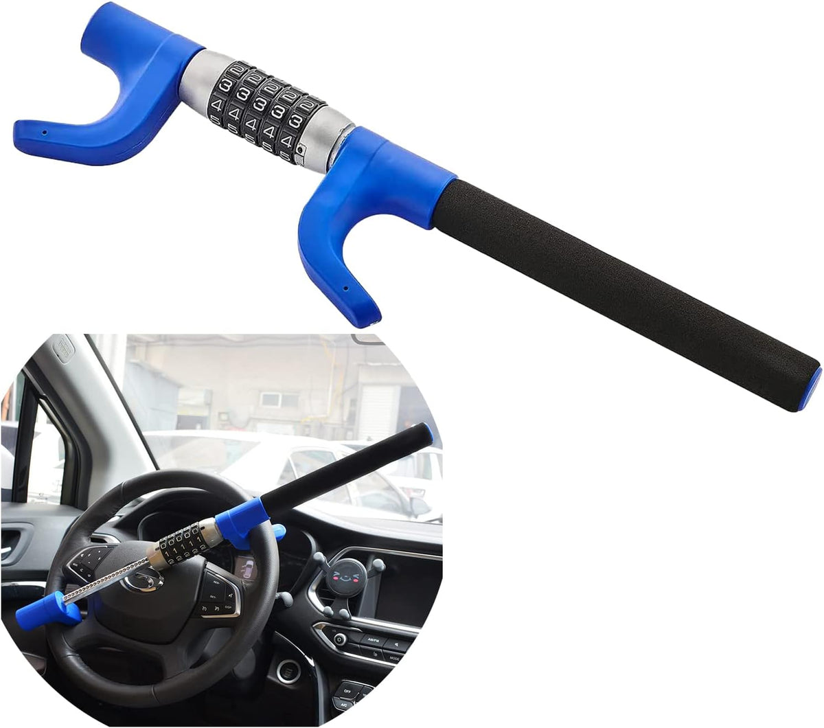 Universal Anti Theft Steering Wheel Lock X40668