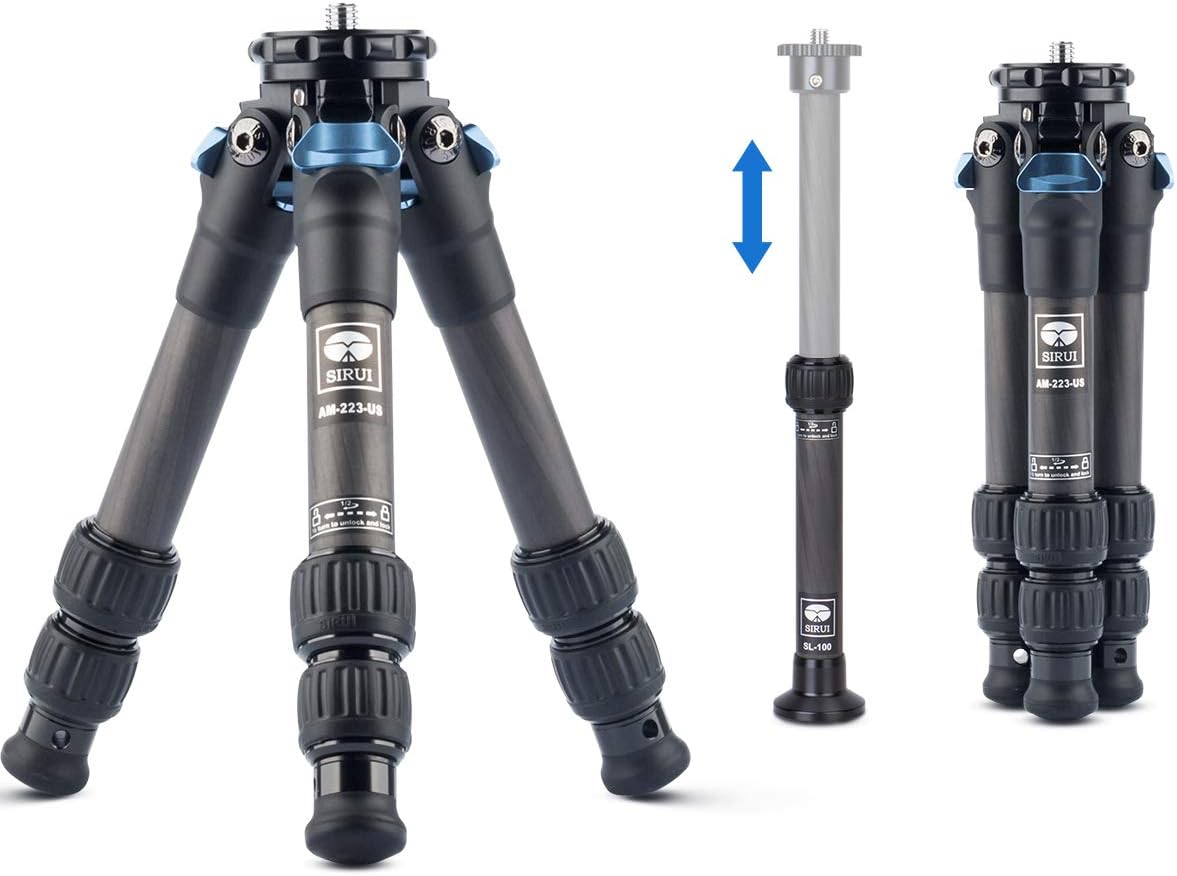 Carbon Fiber Mini Tripod with Center Column I93201