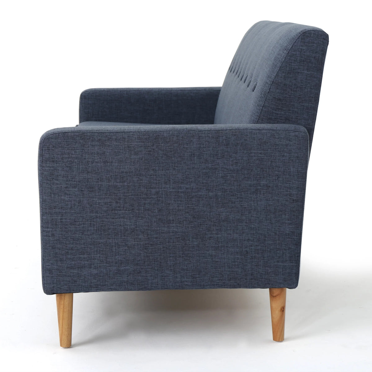 Dark Blue Upholstered Fabric 3 Seater Sofa K76794