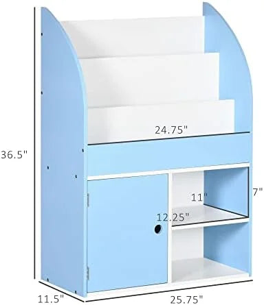 Blue Bookshelf with Cabinet P5877