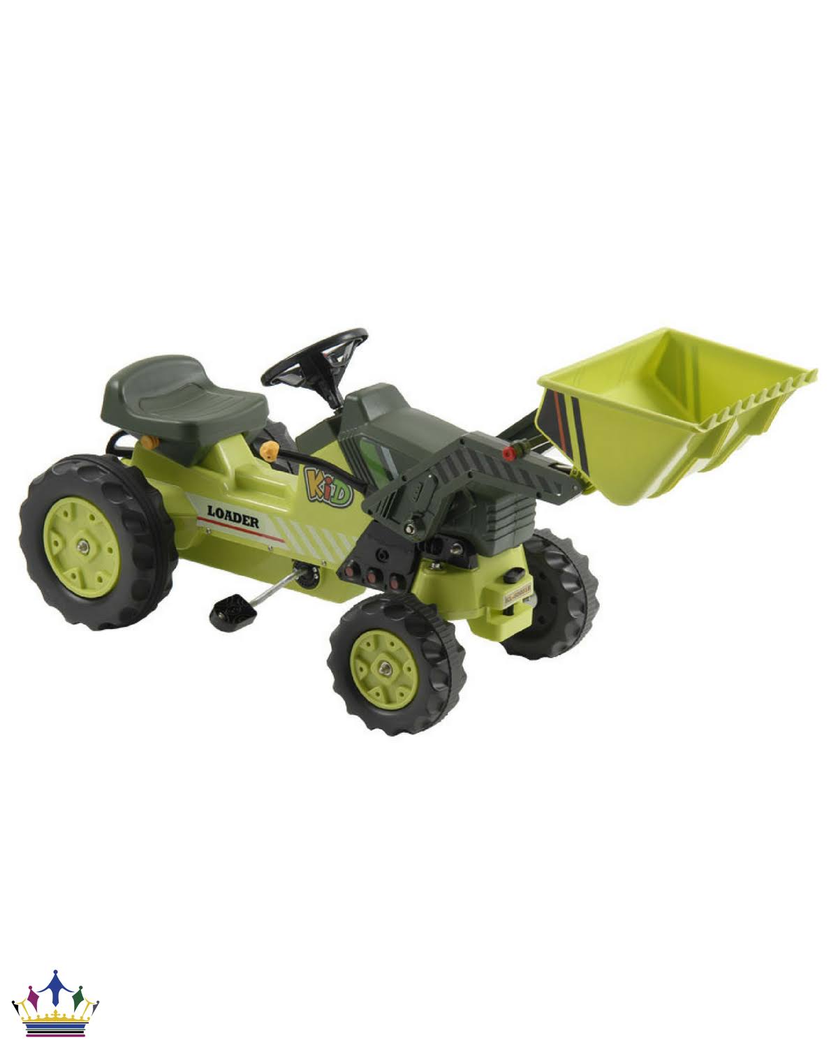 Green Pedal Tractor with Loader S9832