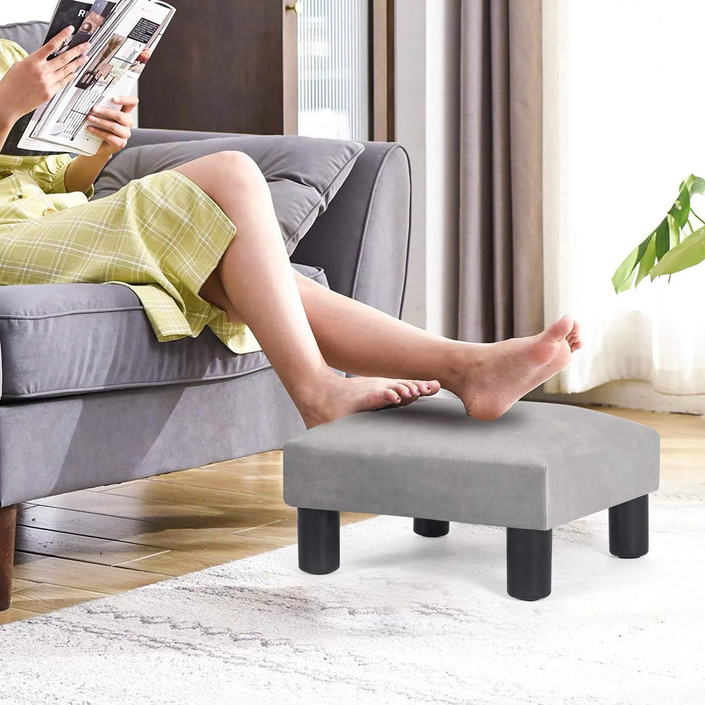 Velvet Ottoman Footstool B9842