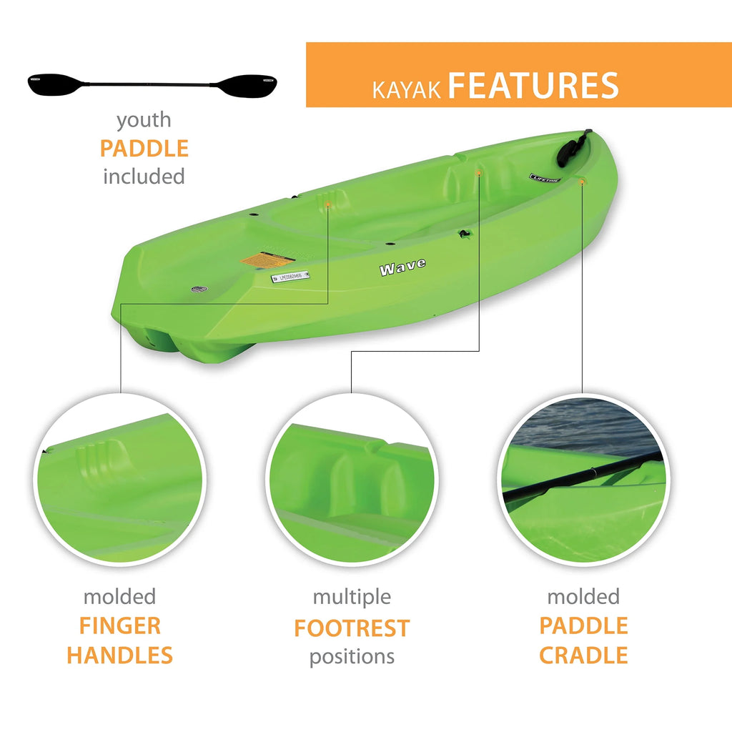 Green Youth Kayak with Paddle U101941