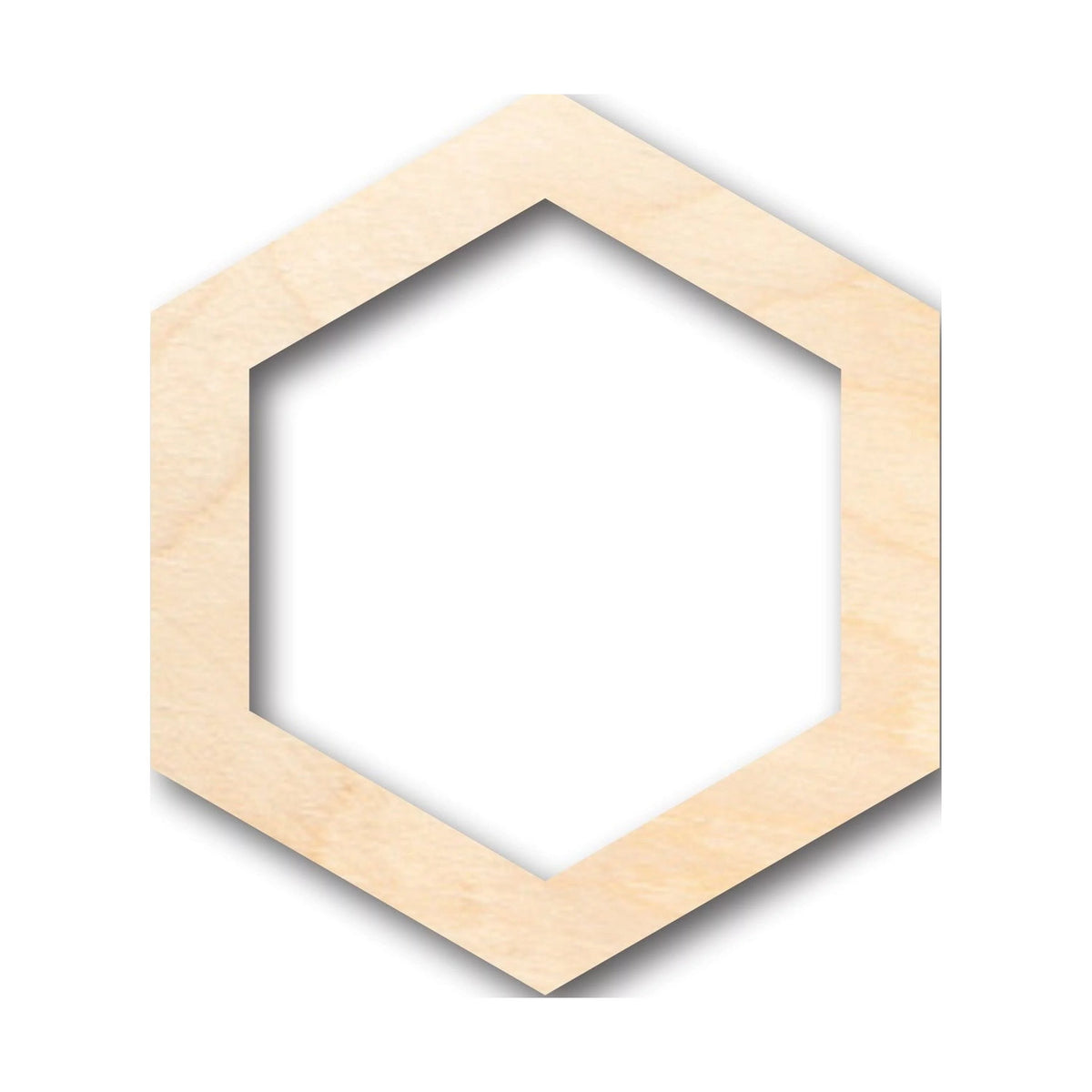 Unfinished Wood Hexagon Honeycomb Shape N4488