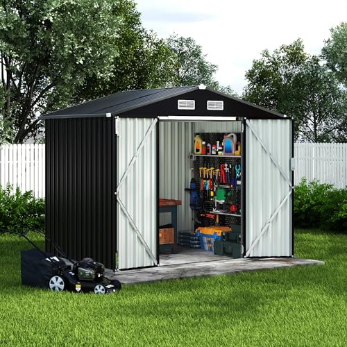 All-Weather Resin Shed with Window, Lockable Door and Vents Z1840