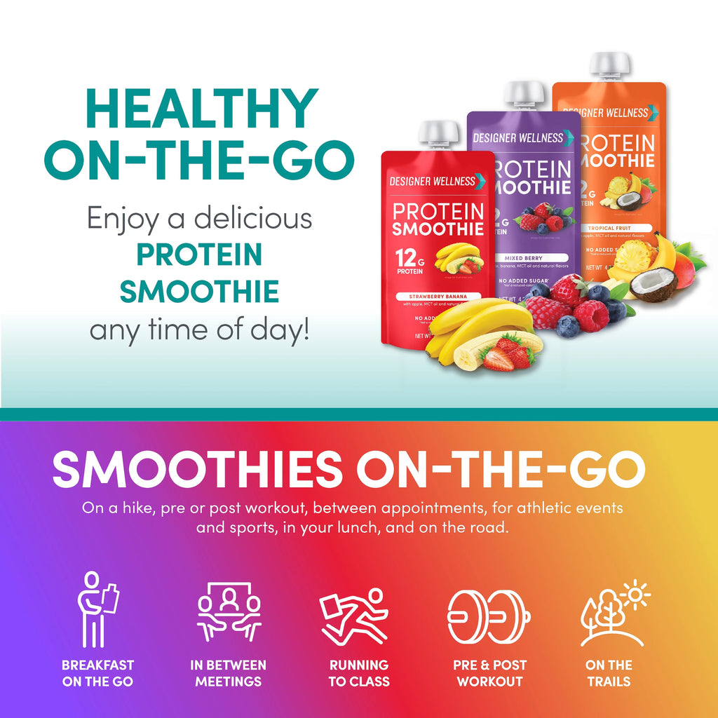 Protein Smoothie 12 Count Variety Pack 12g Protein Gluten-Free V9559