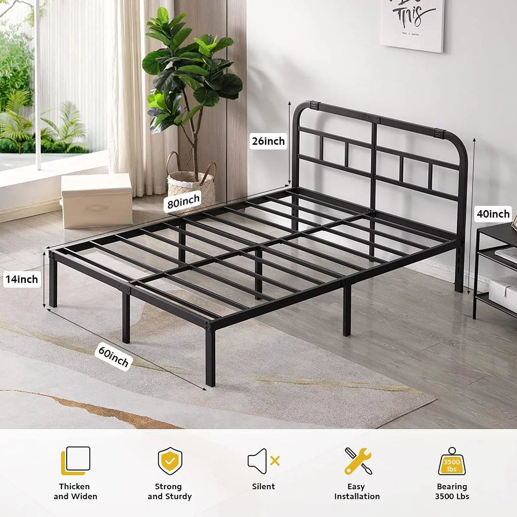 14 inch Queen Bed Frame with Headboard C963277