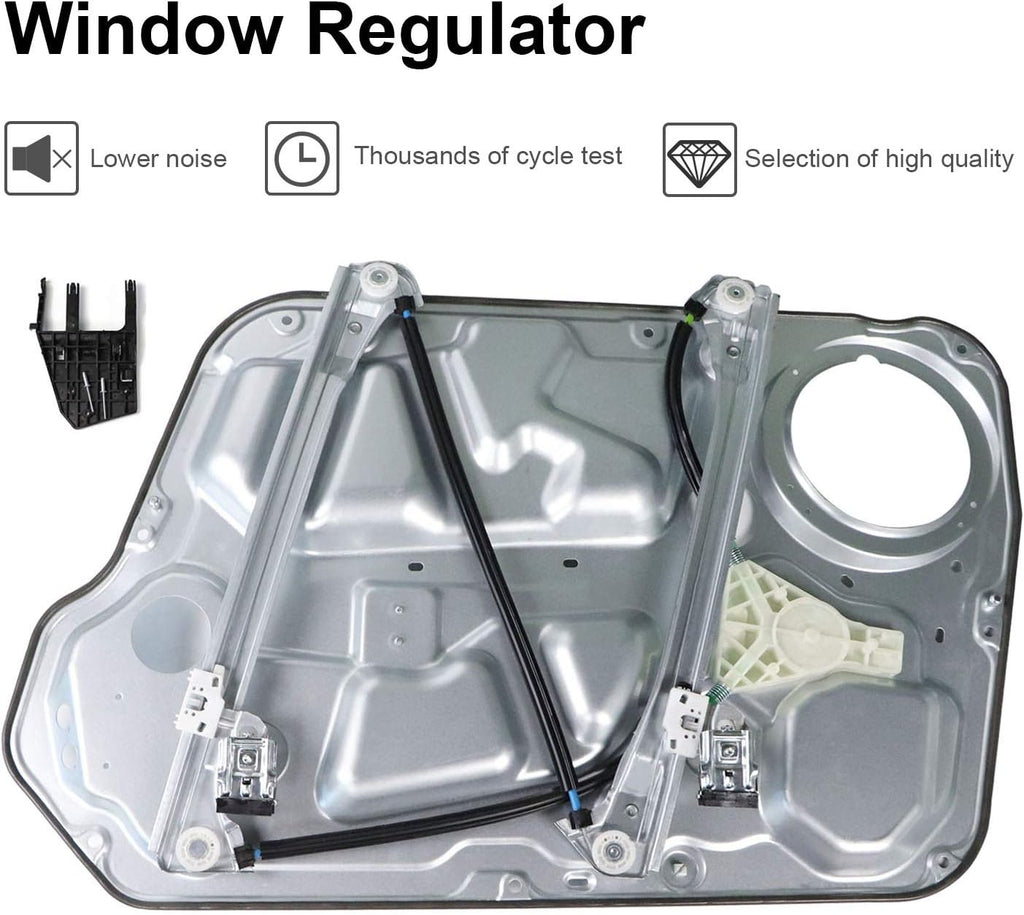 Front Passenger Side Power Window Regulator for Hyundai Sonata 2006-2010, Pack of 2 Y317258