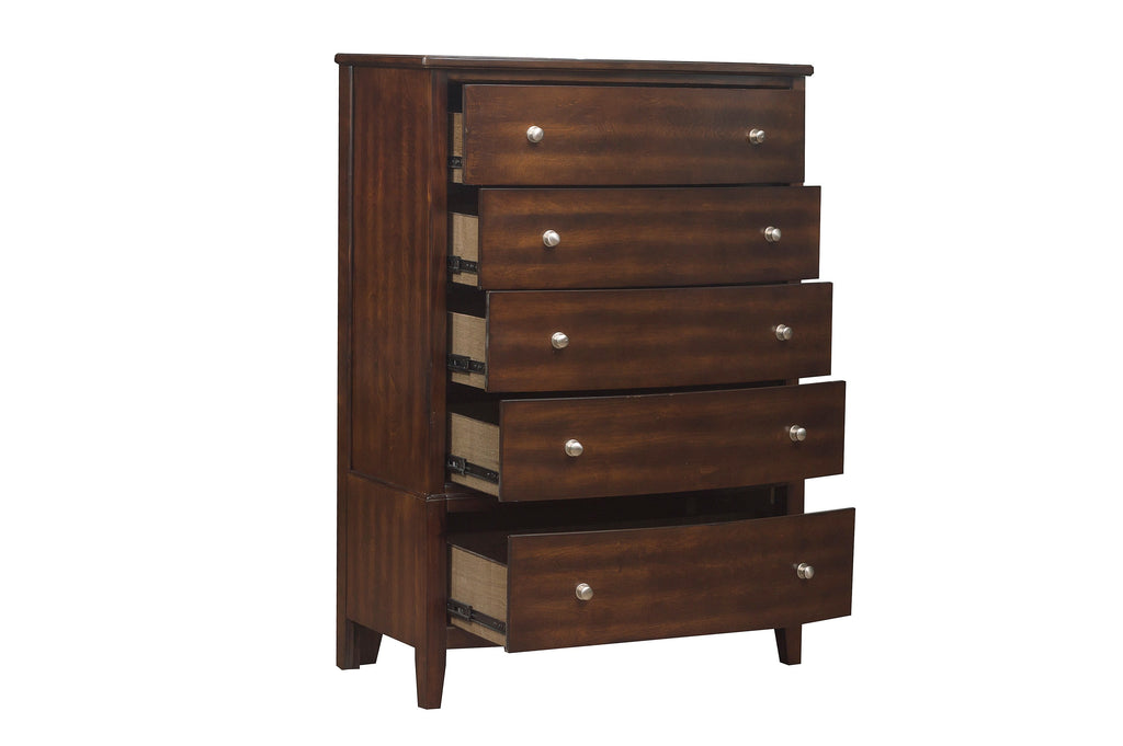Dark Cherry 5 Drawer Chest I33627
