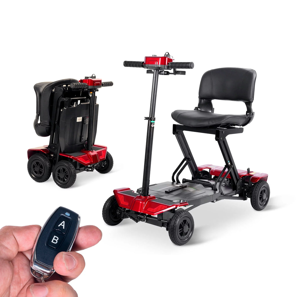 Auto Foldable Powered Mobility Scooter with Removable Lithium ion Battery O725