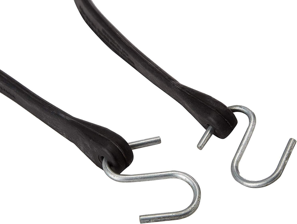 Natural Rubber Bungee Cords with Hooks 15" Pack of 50 H88821