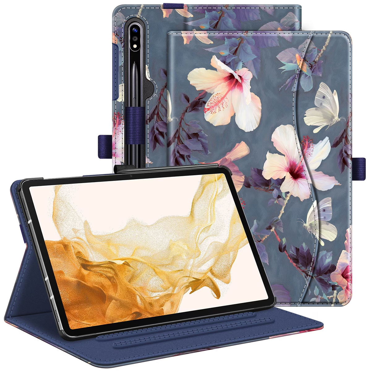 Blooming Hibiscus Protective Cover for Samsung Galaxy Tab S8 Plus F574554