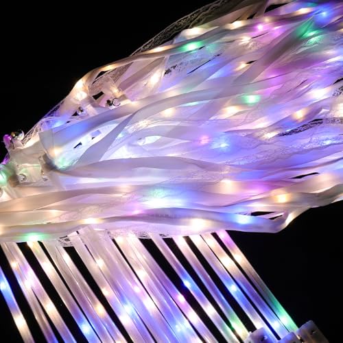 Light up Wedding Wands with Ribbons & Bells Y652
