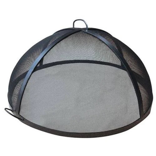 34x22 Welded Carbon Steel Dome Fire Pit Safety Screen Y393
