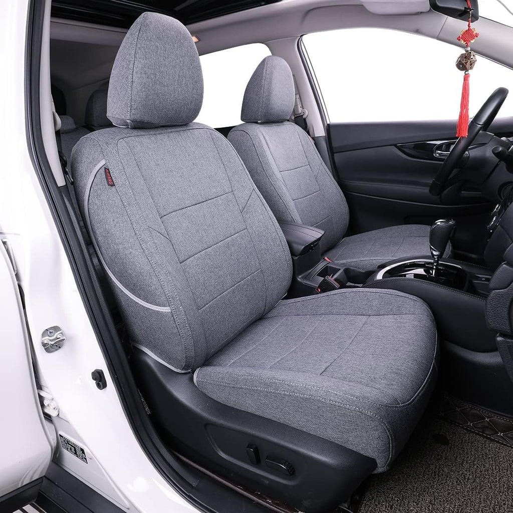 Black/Red/White Stripes Full Set Seat Covers T657