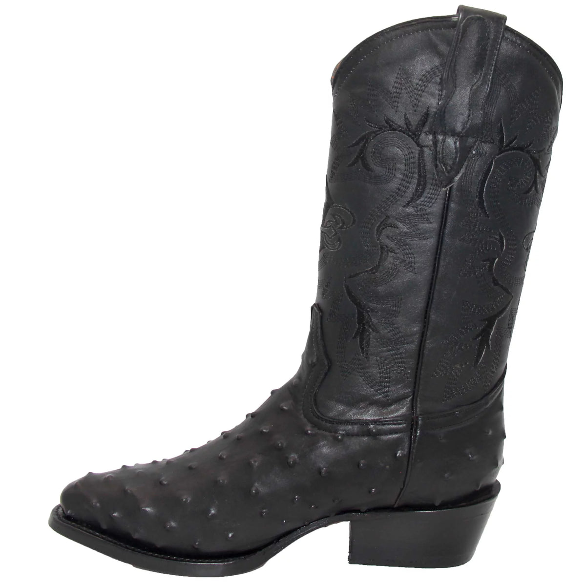 Leather Ostrich Quill Print Cowboy Boot O51228