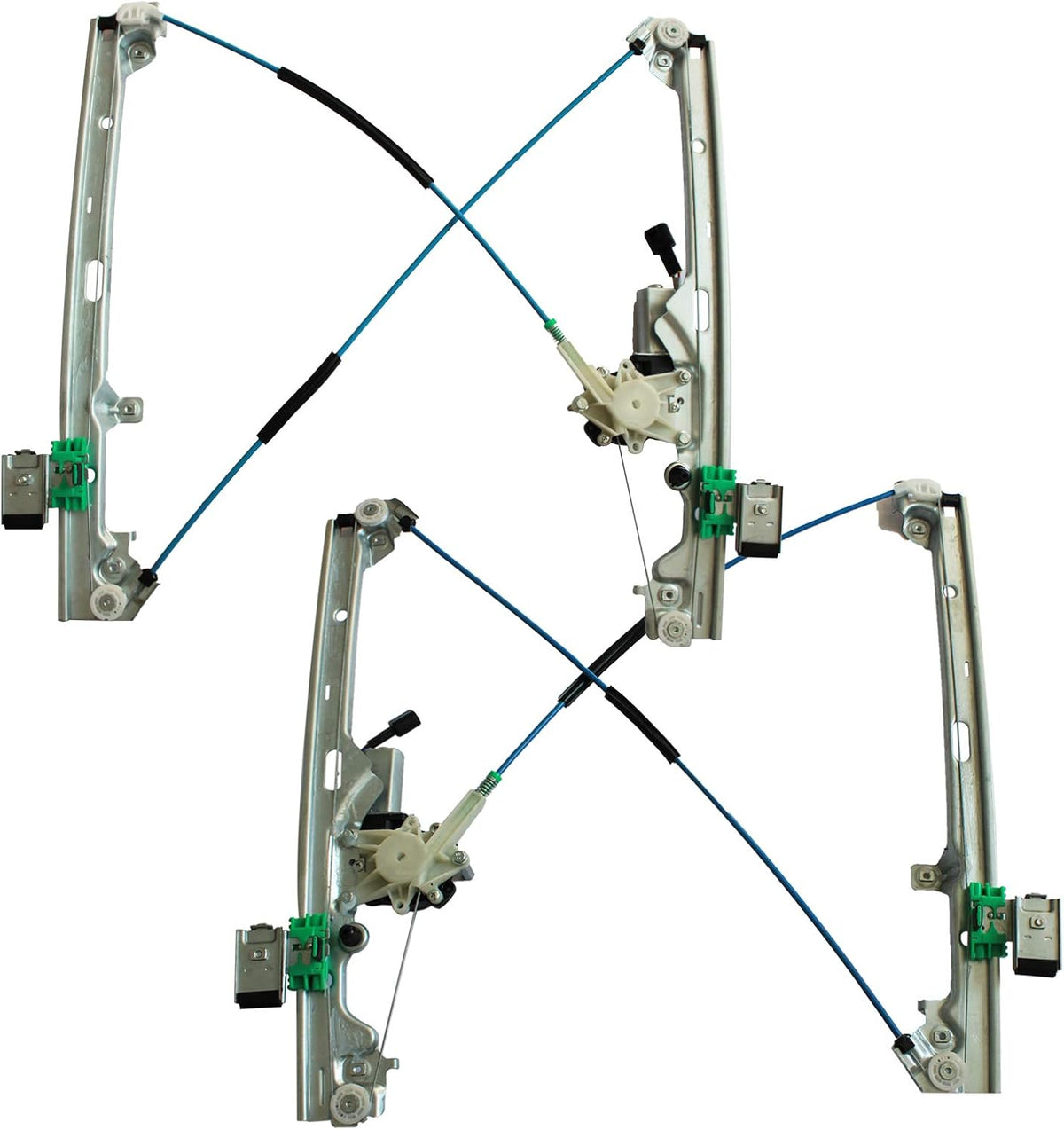 Front Left & Right Power Window Regulator with Motor Assembly E612035