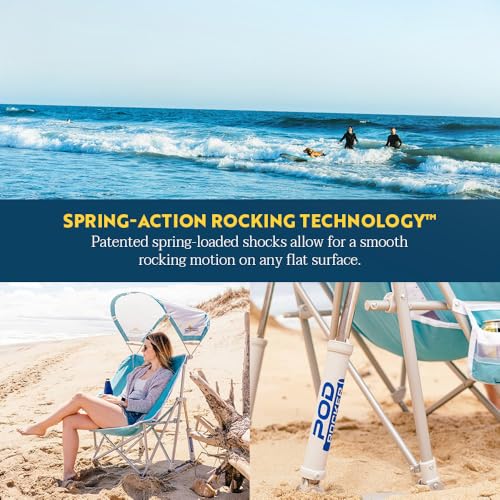 Outdoor Rocking Chair with Sunshade Canopy U8292