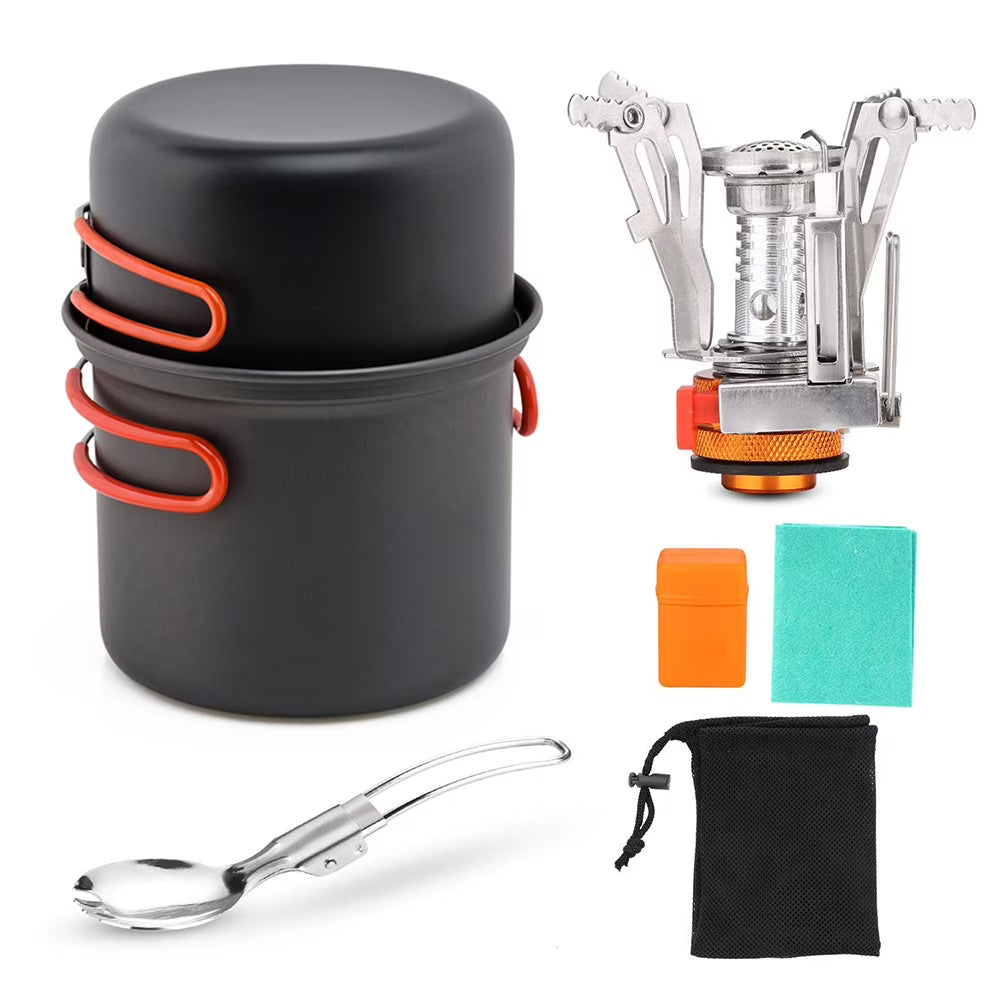 Camping Cookware Set with Cooking Pots X59987