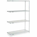 Silver Epoxy Wire Shelving Add-On 24x22W x 18x22D x 86x22H X246