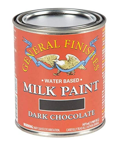 Water Based Milk Paint, 1 Pint, Dark Chocolate E379