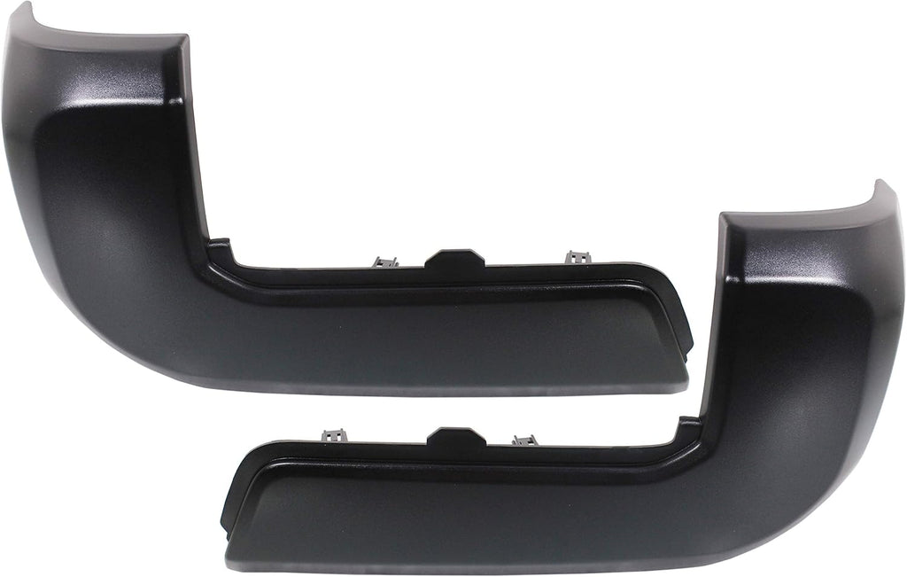 Black Rear Bumper End Cap Pack of 2 R6824