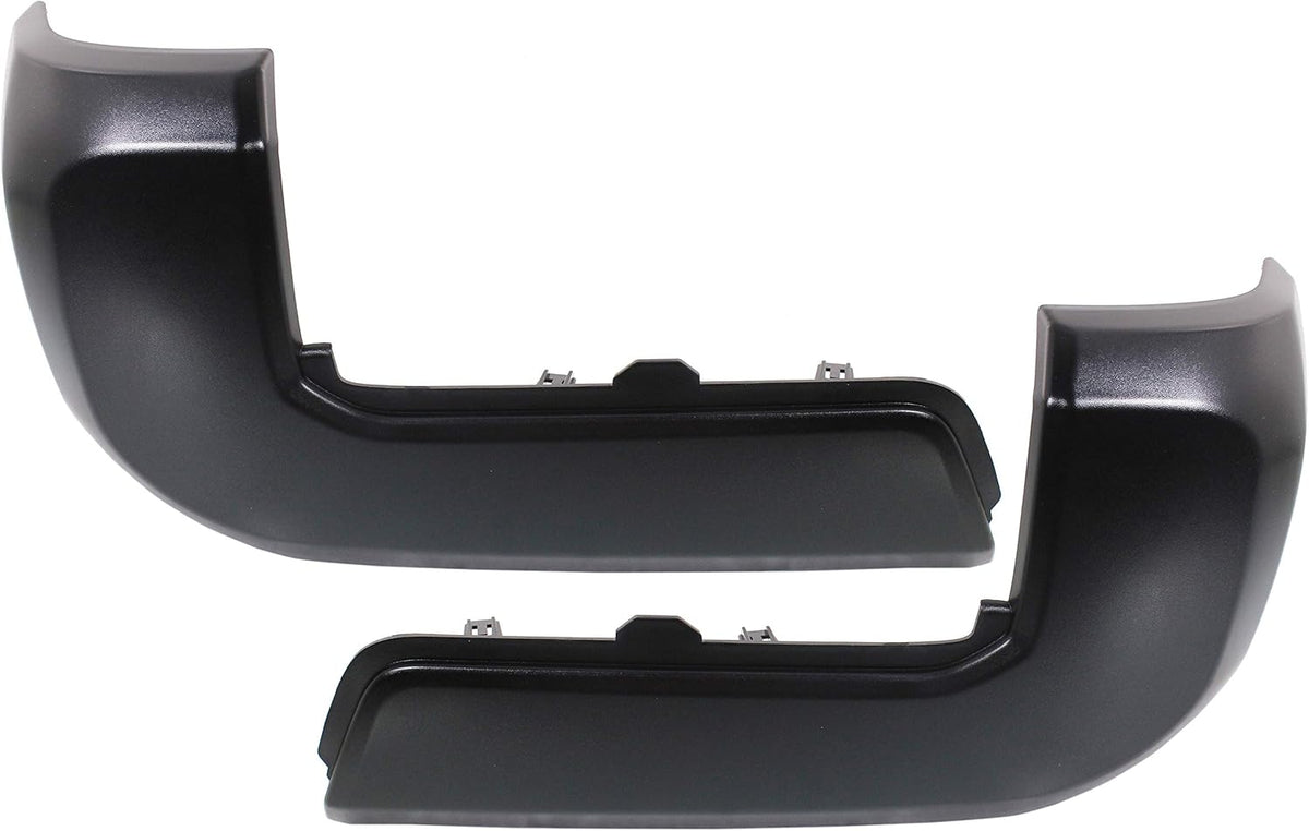 Black Rear Bumper End Cap Pack of 2 R6824