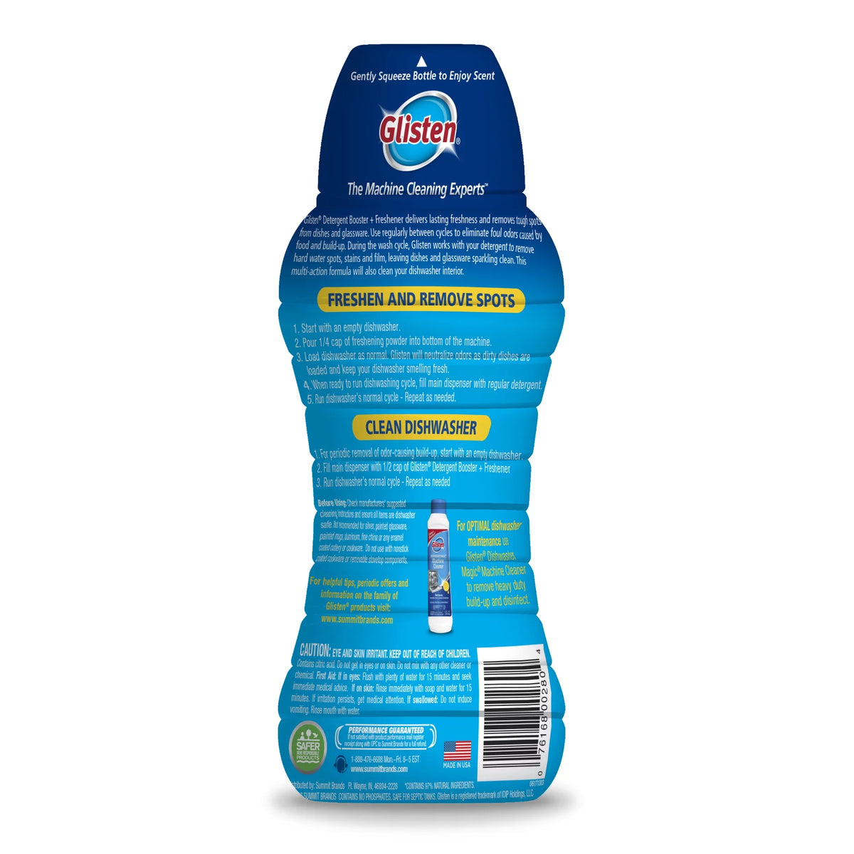 Dishwasher Detergent Booster + Freshener, 28 oz, 2 Bottles N60110