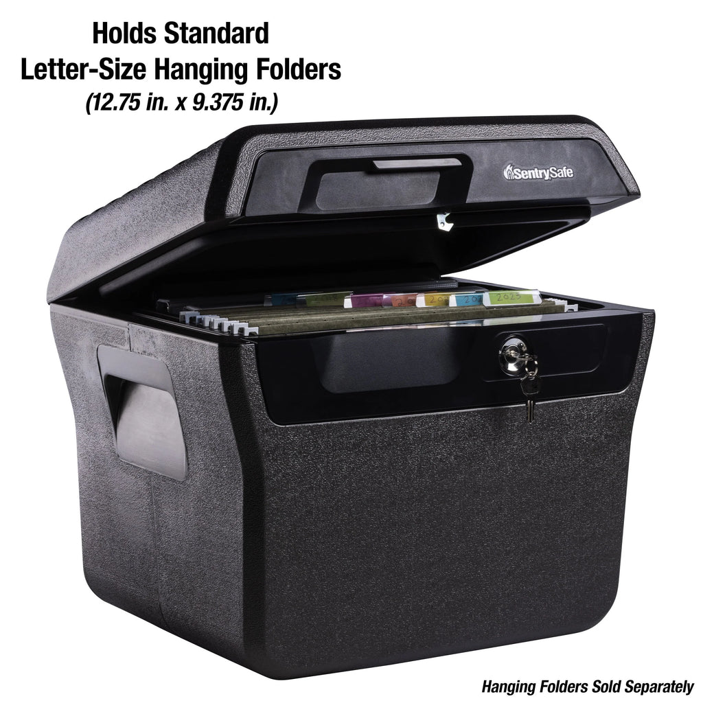 Fire-Resistant Water-Resistant File Safe Box with Key Lock 0.66 Cu. ft. W6970