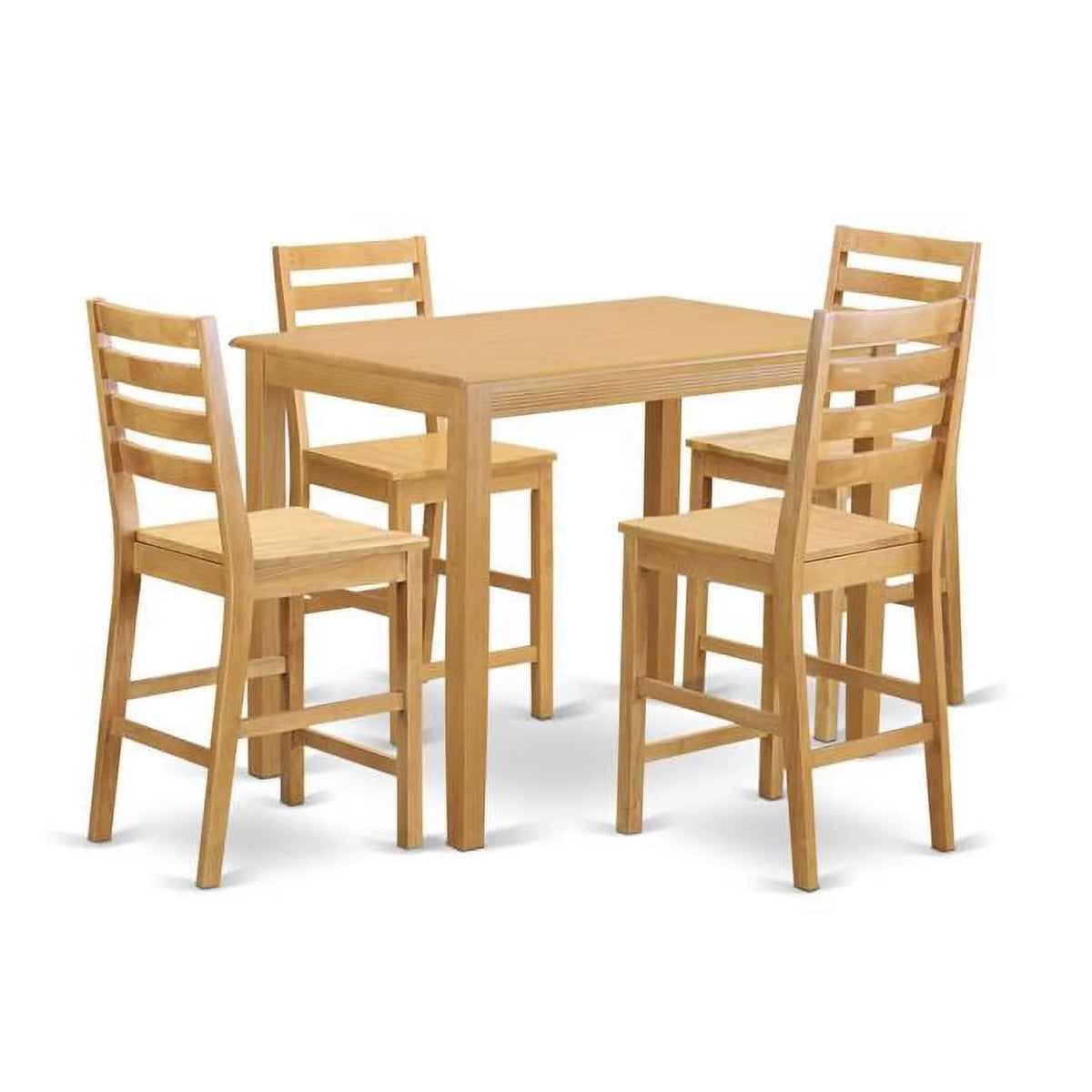 Counter Height Pub Table & 4 Chairs F6512