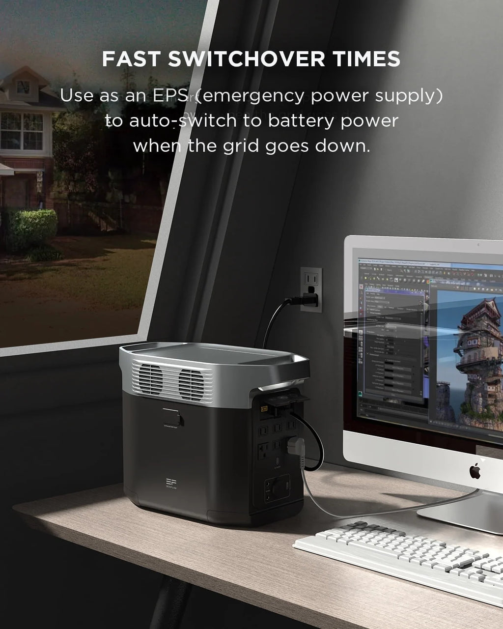 Portable Power Station with Smart Extra Battery Q34797