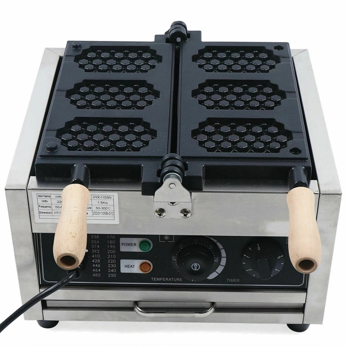 Nonstick Electric Waffle Maker 1500W P4071