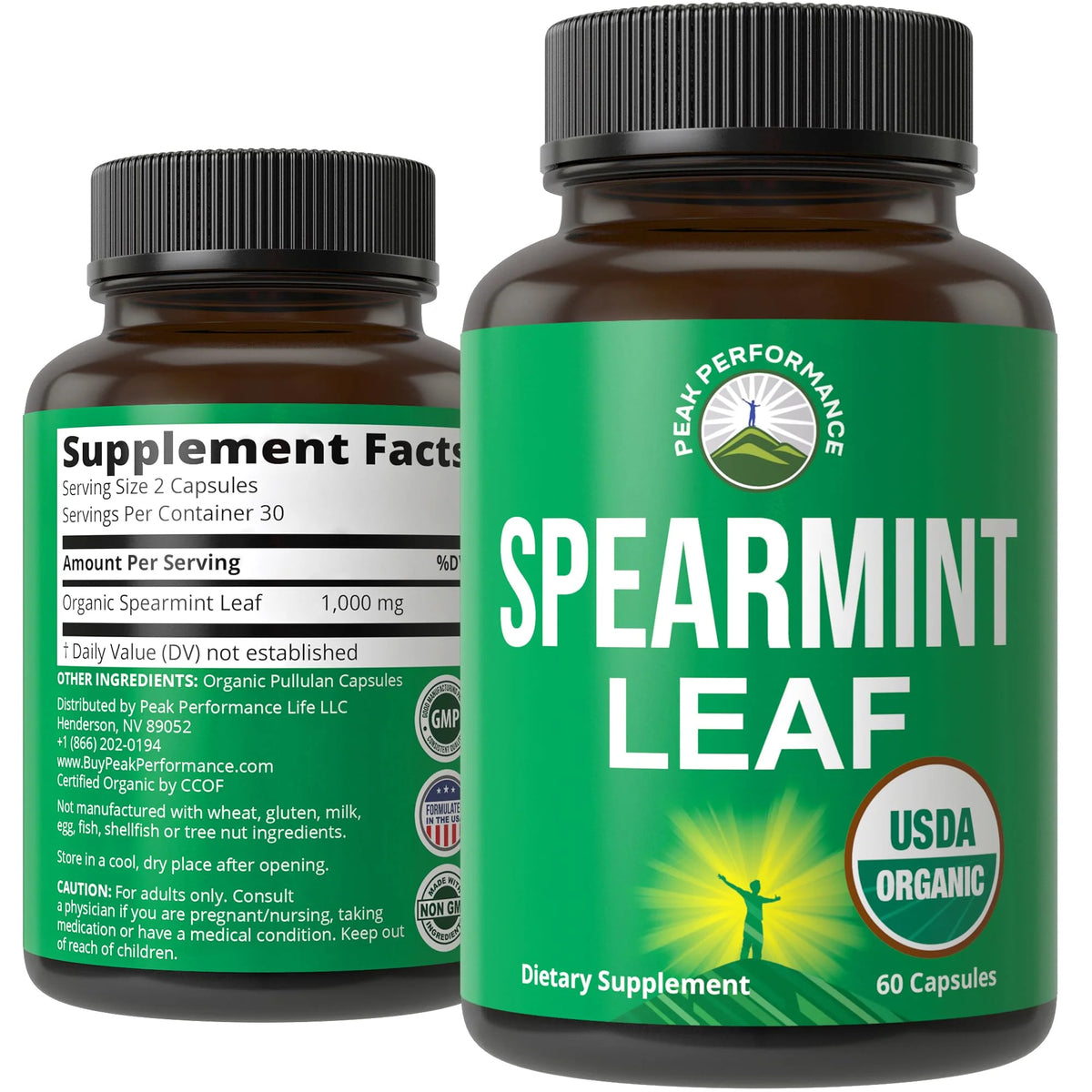 Organic Vegan Spearmint Capsules L22793