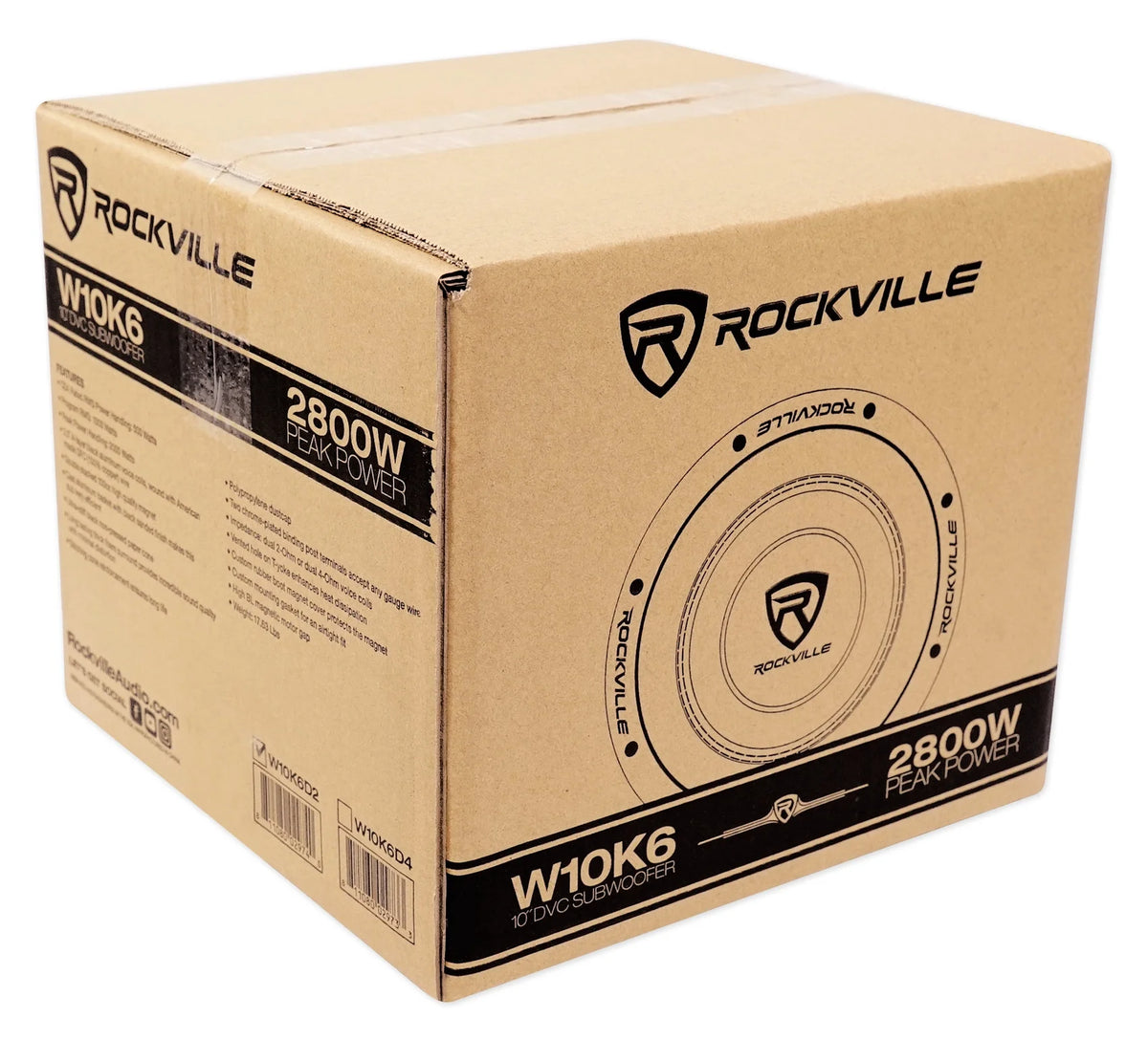 10" 4000 Watt Dual 2-Ohm Car Audio Subwoofers L628