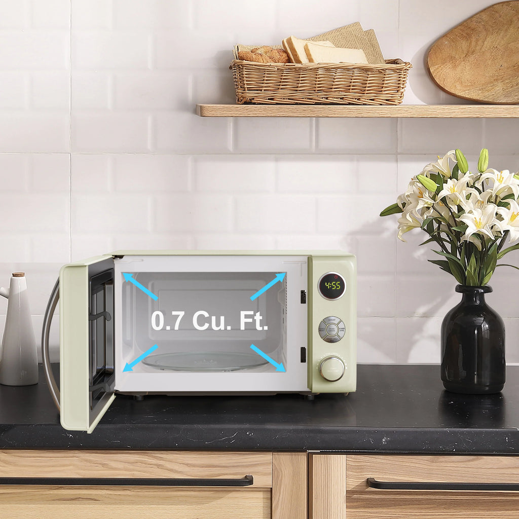0.7 Cu. ft. 700 Watts Cream Countertop Microwave Oven G188