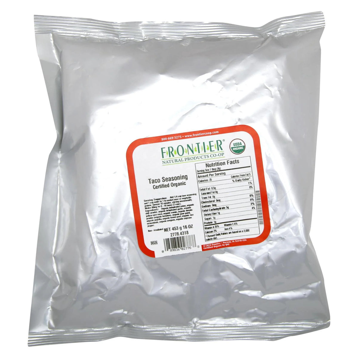 Organic Taco Seasoning, 1 Lb T491057