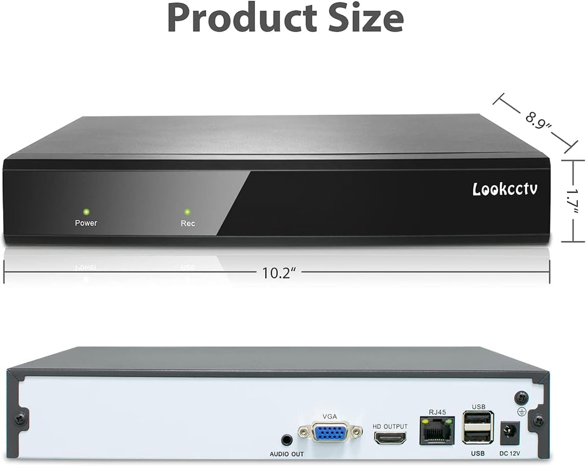 10CH 4K Network Video Recorder NVR Pack of 2 D321408