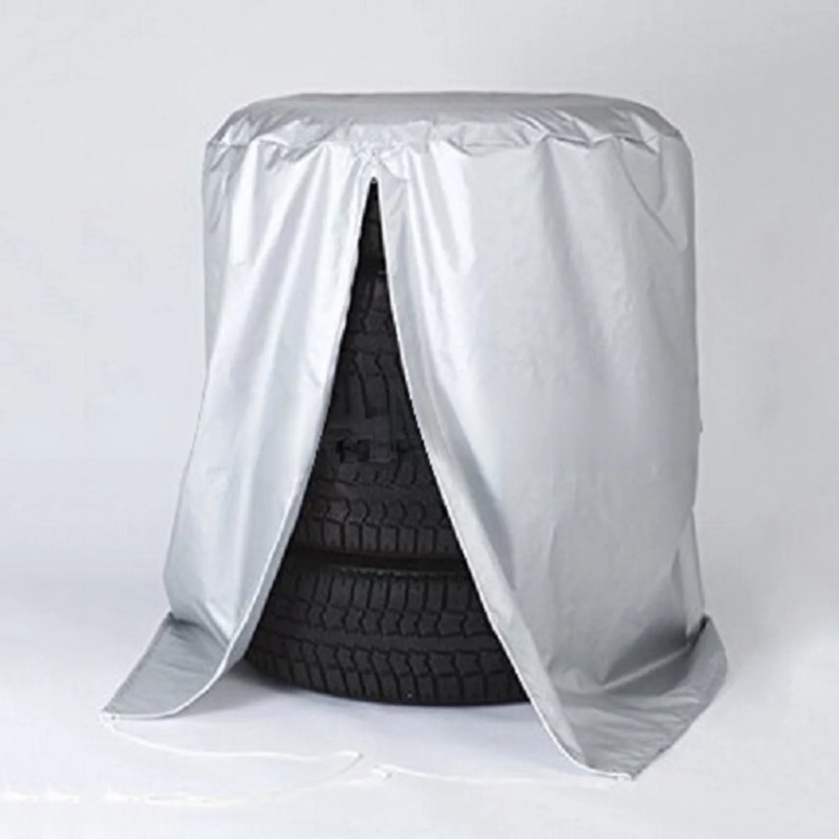 Tire Storage Cover for 4 Tires Stacked Large 210D Oxford Cloth Foldable Adjustable Bag M14160