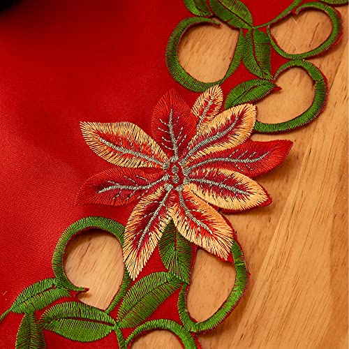 Embroidered Christmas Table Runner 15x69 Inch A314372