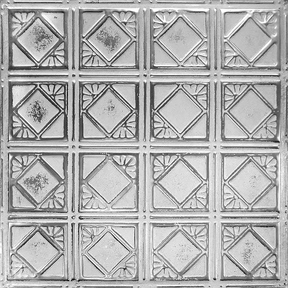 Silver Washed White Backsplash Panels B37040