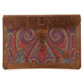 Genuine Leather Sleeve Bag 15 inch Brown U69386