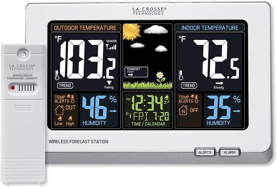 Black Wireless Atomic Digital Color Forecast Station Y211