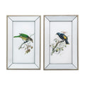 Rectangular Birds Mirror Frame Wall Art 15" x 24" 2ct F816859